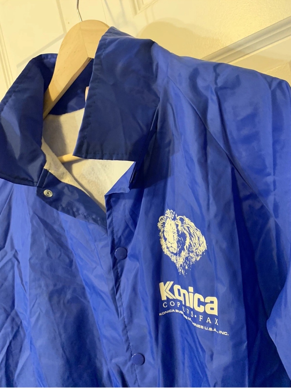 Vintage Konica Mens Sz 2XL Jacket Made In USA Blue